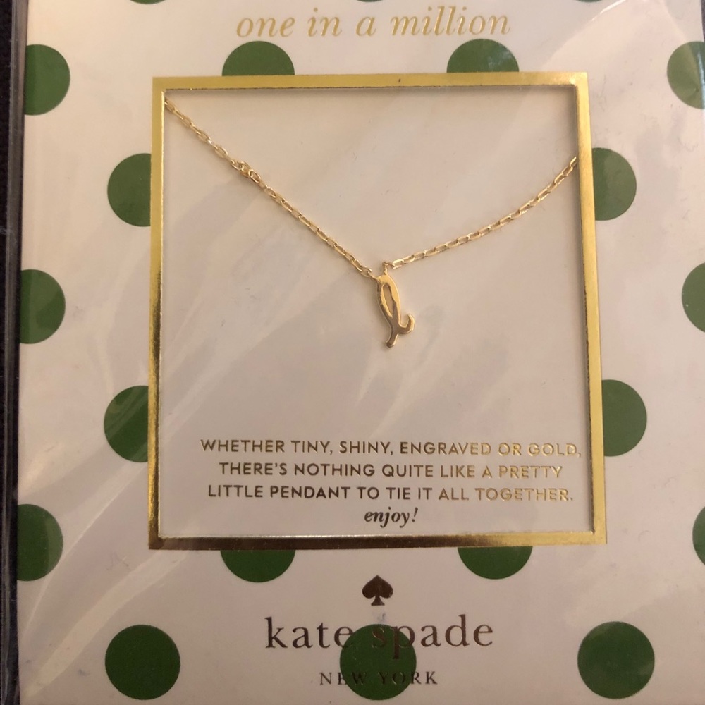 Kate Spade initial necklace